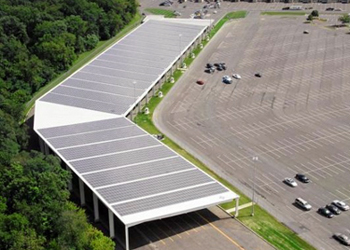1MW Grid Tied Solar PV Parking Structure Completed